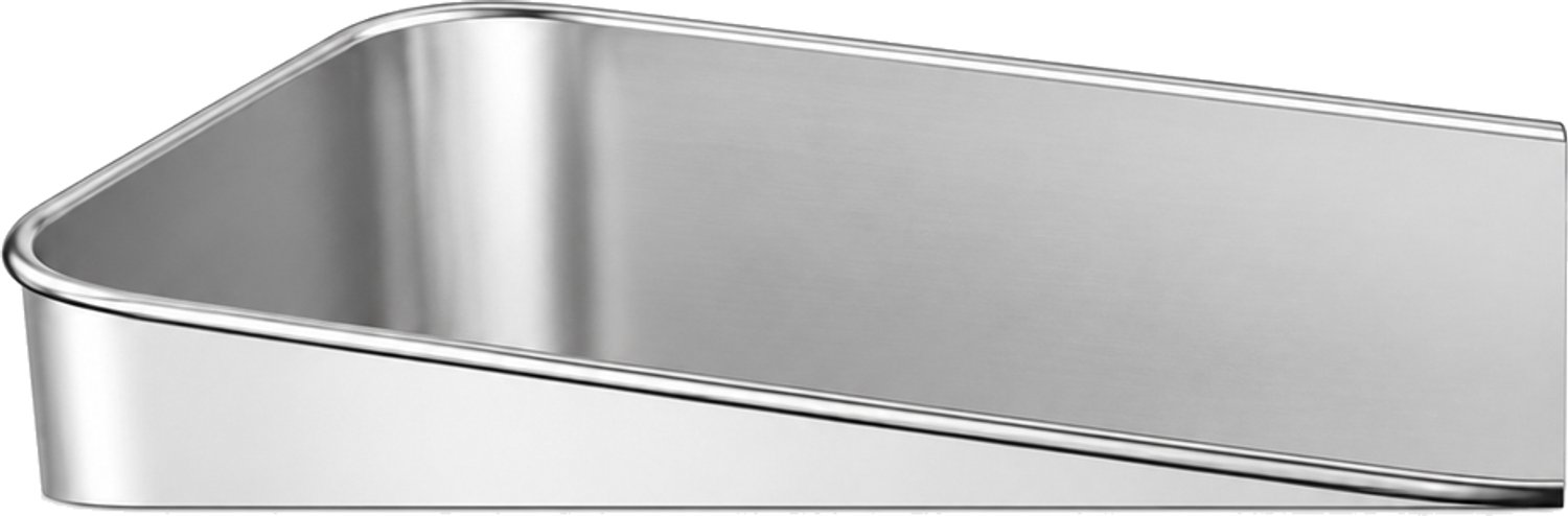 Bewaarbak van 304 roestvrij staal zonder deksel, 1 stuk, 1.700 ml, 22,8 × 15,4 × 6 cm