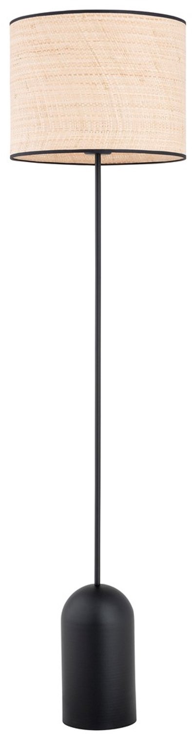Emibig ASPEN LP1 BLACK/RATTAN - Stijlvolle vloerlamp voor elke ruimte