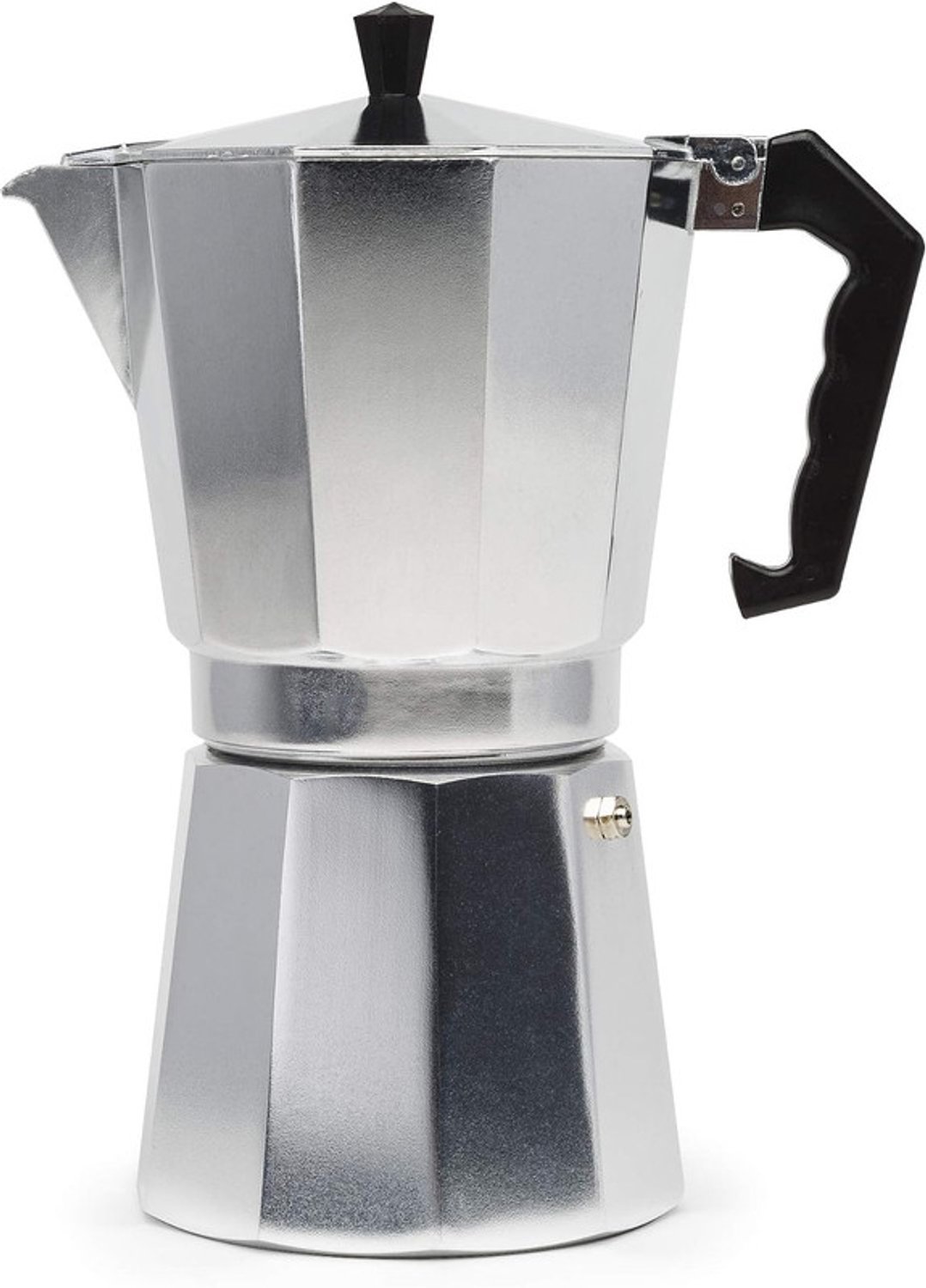 Mokapot - Waterreservoir 450 ml - Gegoten Aluminium - Zilver - Voor Gas, Elektrische en Keramische Kookplaten - Niet voor Inductie