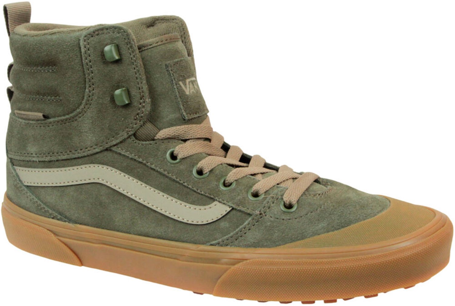 Vans Heren Ashwood Hi VansGuard Sneakers Leer Mossy Groen