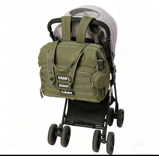 Waterproof Polyester Father's Daddy Diaper Black Bag Tote Hospital Bags for Labor and Delivery — afbeelding 3