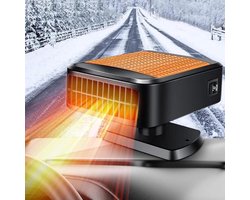 Draagbare Autoverwarming en Ventilator 12V,150W,2-in-1 verwarmingsventilator met ontdooien voor voertuigen, draagbare ontdooier en staande verwarming voor auto