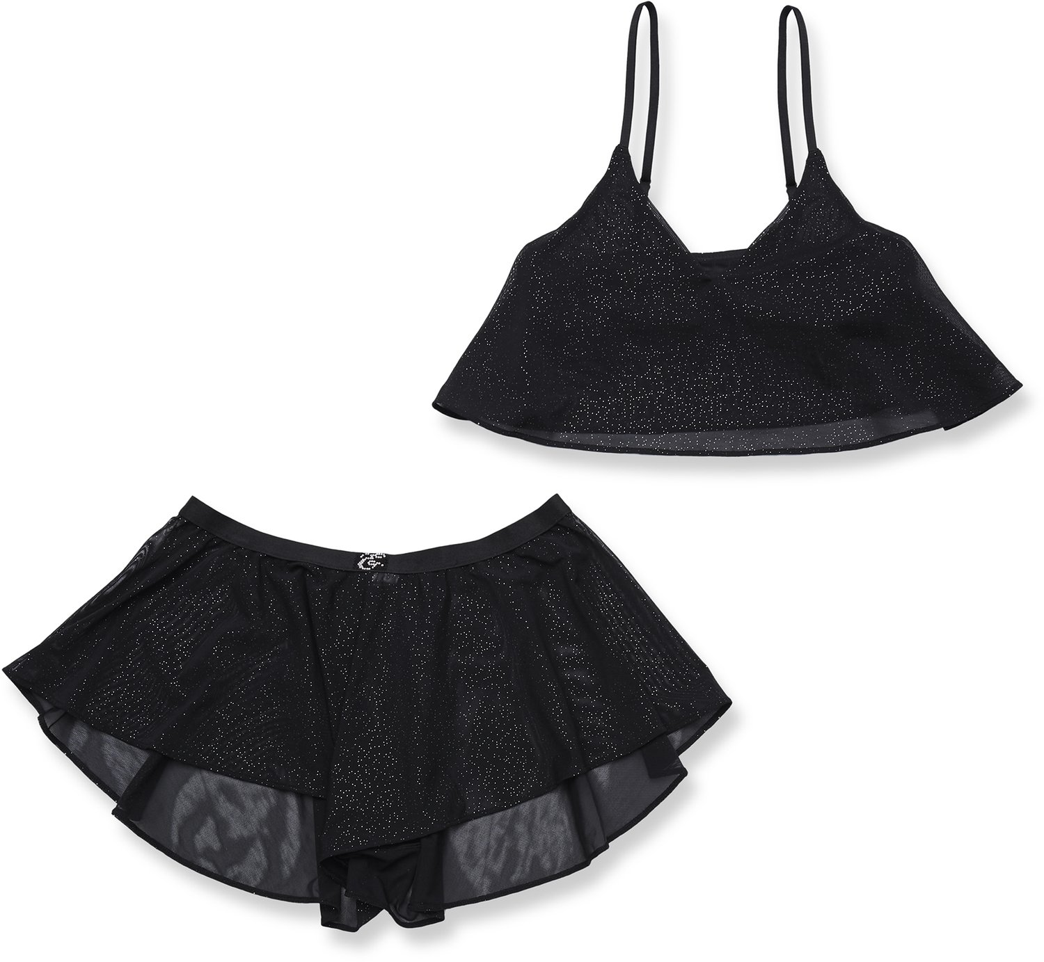 ESOTIQ Othilia - Damespyjamaset - Zwart - Top en korte broek