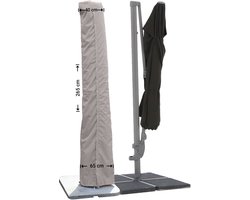 Raffles Covers Parasolhoes - Hoog: 265 cm - RUS265 - Waterdicht - UV-bestendig - Rits en stok - Trekkoord - Parasolhoes voor staande parasol