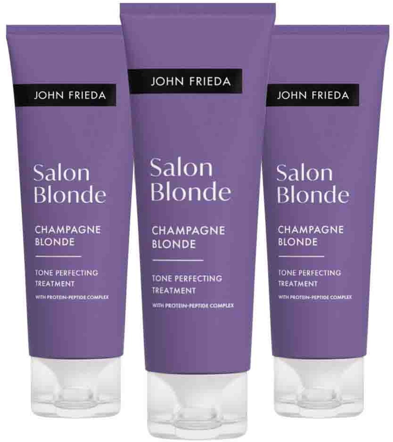 John Frieda - Salon Blonde Tone Perfecting Treatment Platinum - 3 x 120 ml - Voordeelverpakking