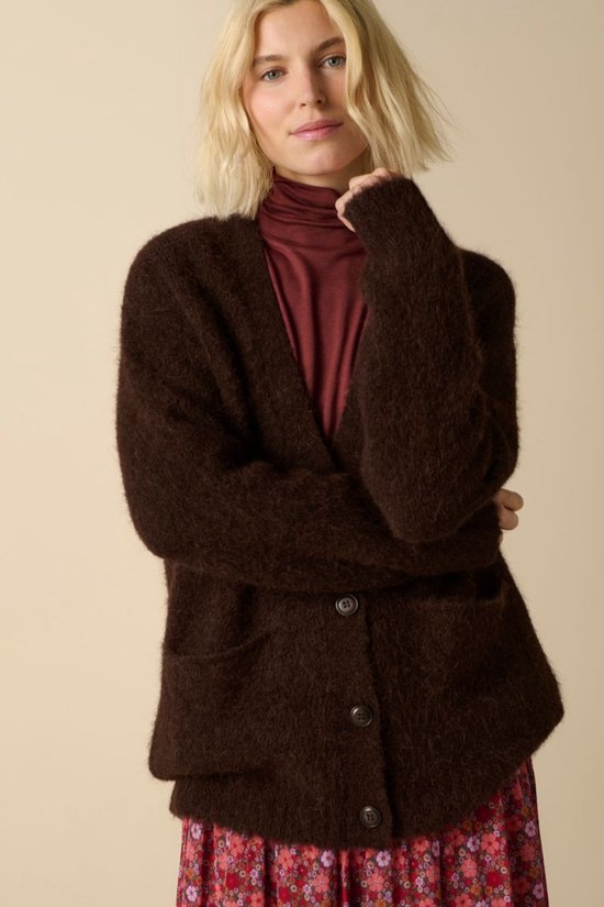 Bruine Wollen Vest