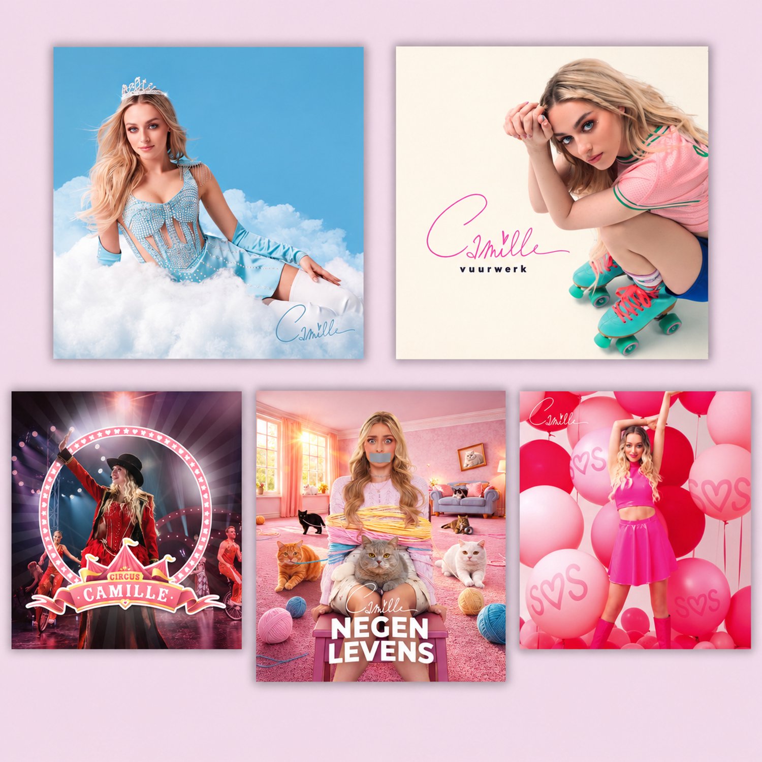 Camille / 5CD-Pakket (Vuurwerk / SOS / Magie / Circus / Negen Levens)