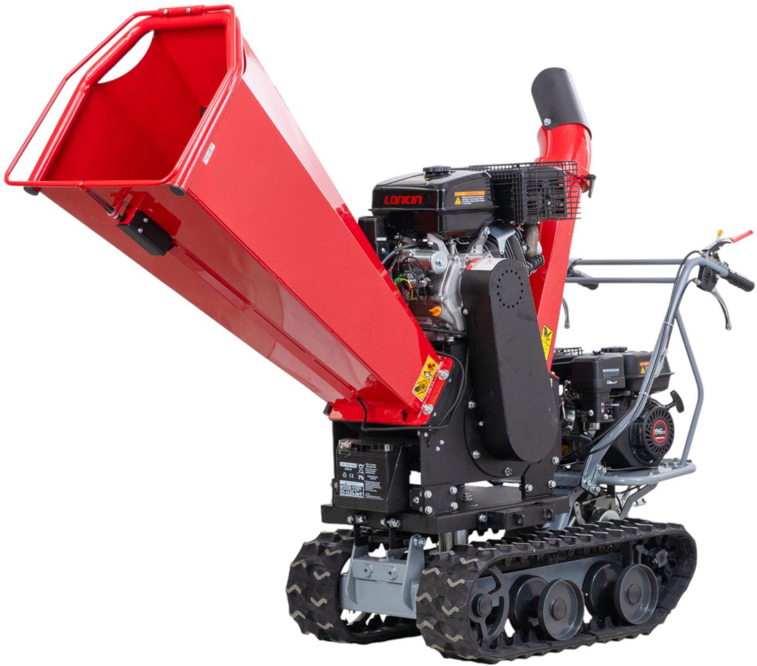 Hakselaar 15 pk op rupsen 420 cc benzine 120 mm elektrische start Stattos RHK122