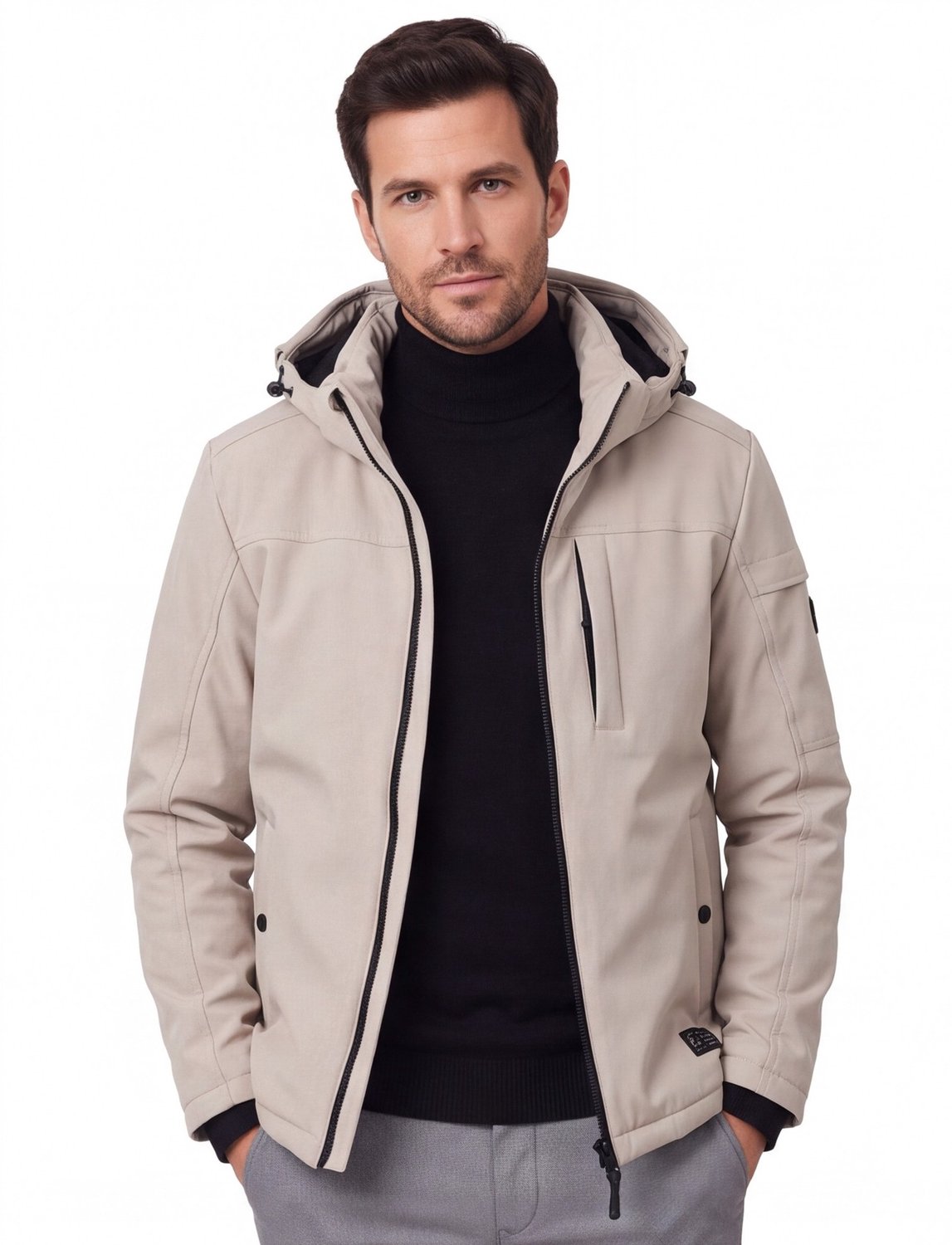 CASA MODA comfort fit tussenjas Beige