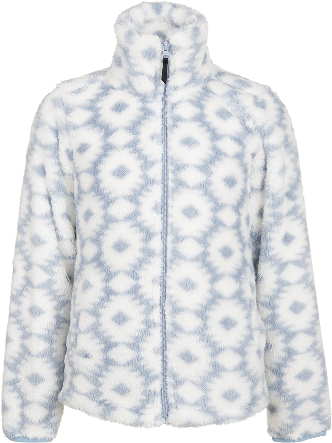 Brunotti Kyoti-Print Snow Fleece Meisjes Pale Fleece Vest Wintersport Kleding Teddy Comfortable Fit 164 Blauw