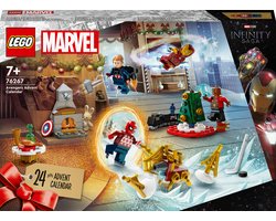 LEGO 76267 Marvel Avengers adventskalender 2023 Kerst Set met 24 Superhelden Cadeaus