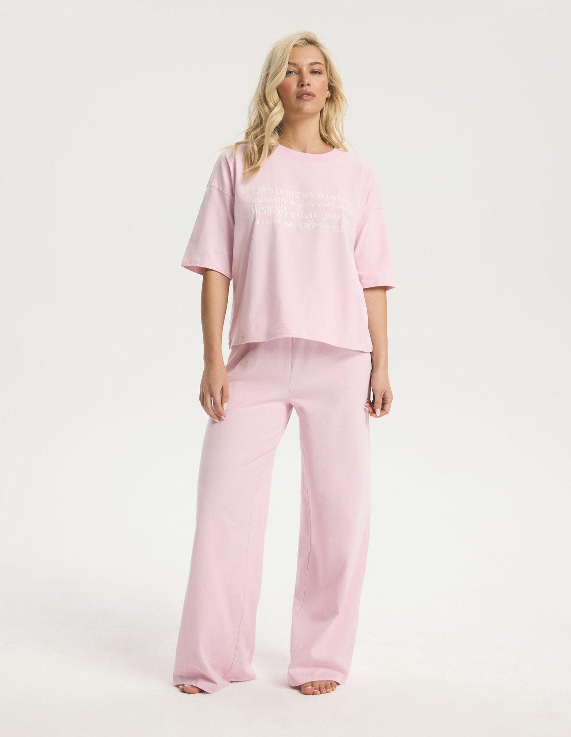ESOTIQ Bloovii Sleepy - Damespyjama - Oversized - Roze