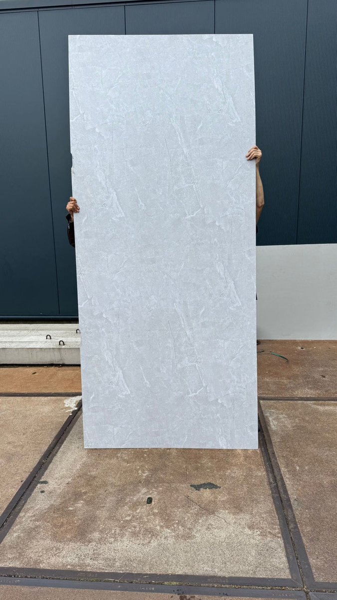 PVC Wandpanelen Beton Lichtgrijs Mat 122x280x0,3 cm | PVC panelen | wandpanelen | betonlook | muurpanelen | wandbekleding | muurdecoratie | interieurpanelen | badkamer wandpanelen | keuken wandpanelen | decoratieve panelen | moderne wandbekleding