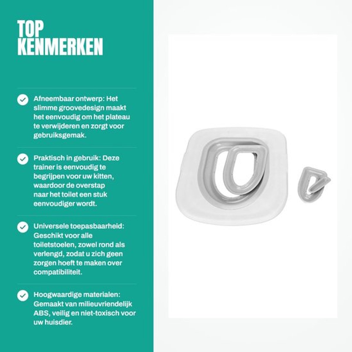 OmGoods - Dailygoody - Katten Toilet Trainer - en Makkelijk in Gebruik - Training