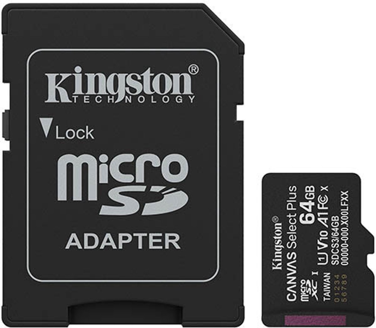 Kingston - Class 10 - SDCS2 - 64GB - Micro