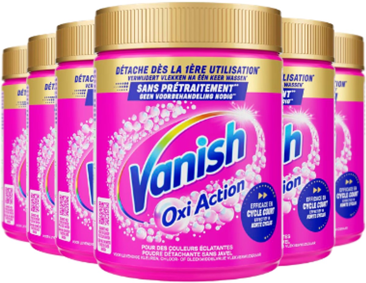 Vanish Pink Laundry Booster Powder 480g x6