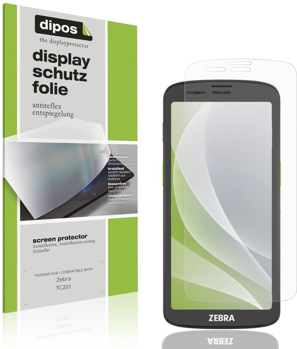 dipos – 4x Matte Beschermfolie geschikt voor Zebra TC201 | Krasbestendige & antireflecterende Screenprotector Ultra-Thin