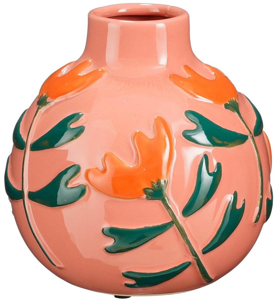 Mica Decorations Ava Vaas - H20 x Ø20 cm - Keramiek - Roze