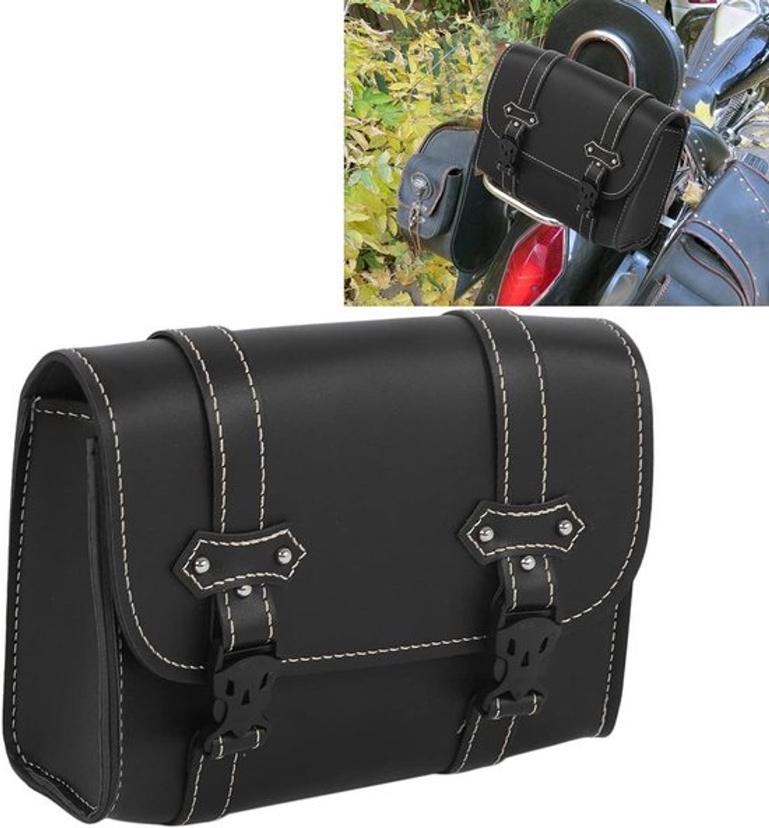 Allecto - Waterdichte Zadeltas voor Motorfietsen - Motorbagagehouder - Universeel
