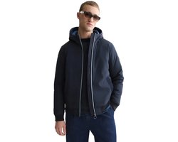 Hooded softshell padded jacket