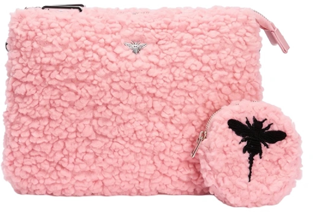 Stuff Maker Teddy Crossbody bag in Pink