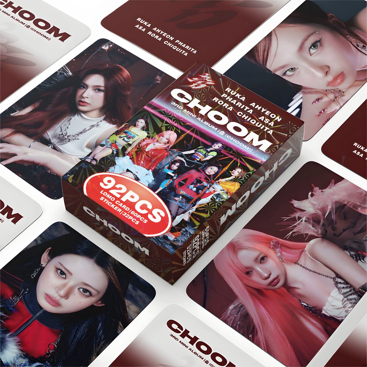 KPOP 92pcs/box BABYMONSTER Choom 3rd Mini Album Photocard [Fotokaarten]