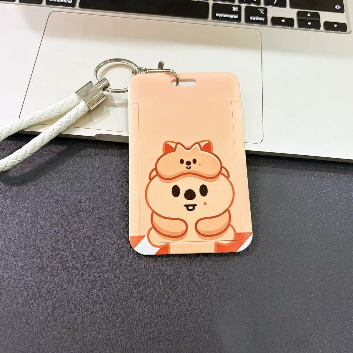 KPOP Stray Kids SKZ Bus Card Holder Peach Duo [Sleutelhanger]