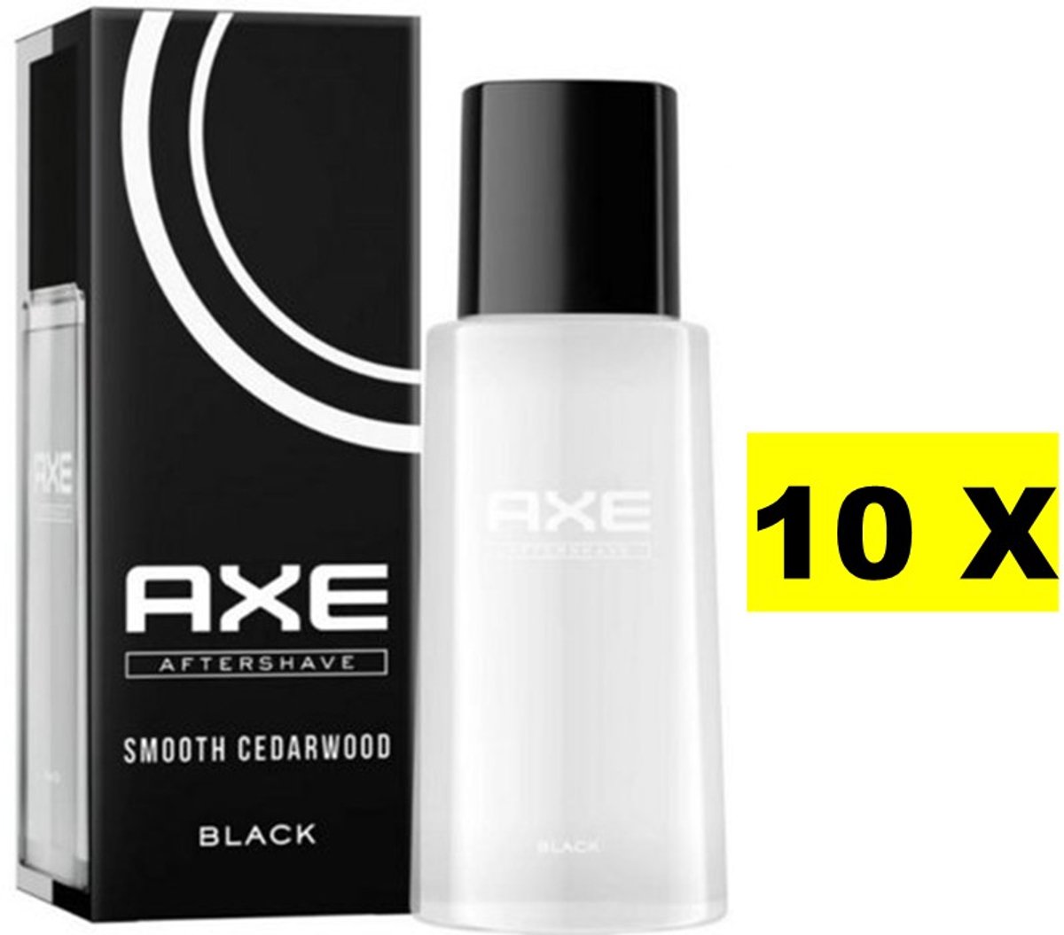10 x Axe – Aftershave – Black – 100 ml - Aftershave - Aftershave Black - Aftershave Voor Mannen - Huidverzorging Na Scheren - Kalmerende Aftershave