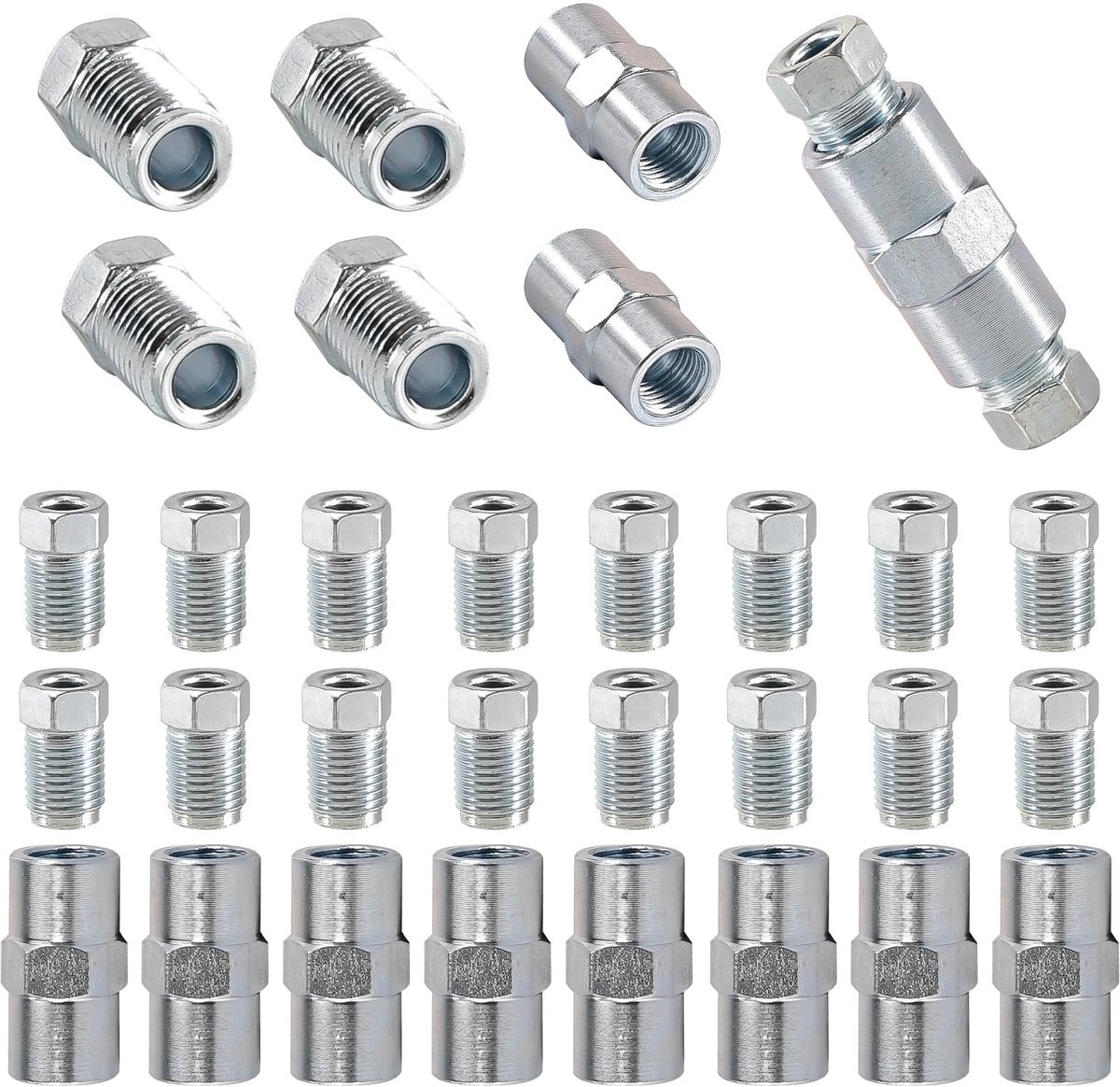 Elzusha - 20 x Schroefverbindingen en 10 x Connectoren voor Remleidingen - M10 x 1