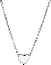 Glams Ketting Hart 1,4 mm 41 + 4 cm - Zilver