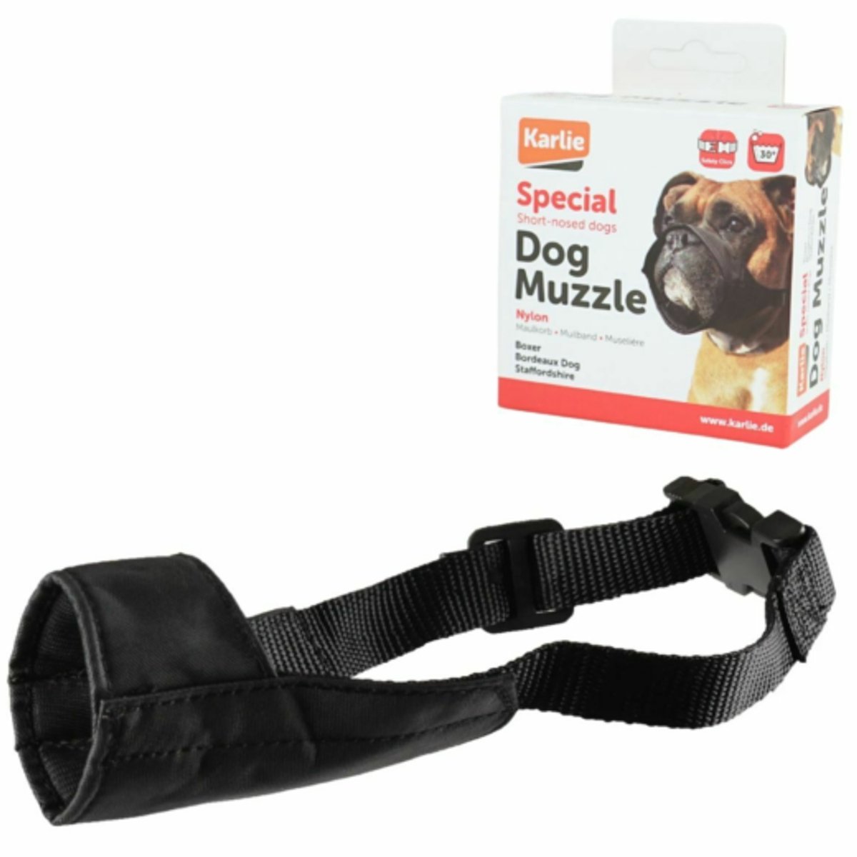 Duvo+ Speciale Nylon Bozal Voor Boxer Hond