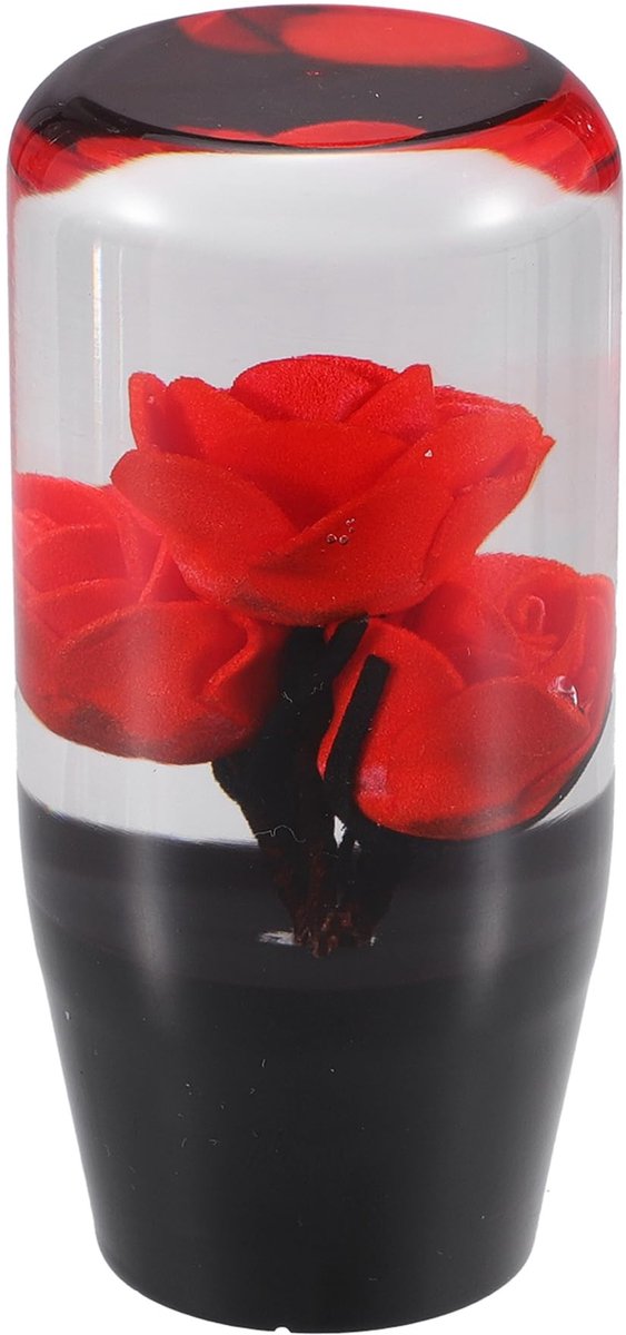 Elzusha - Universele Verschuifknop voor Auto - 10cm, Acryl, Rood, 1 Set