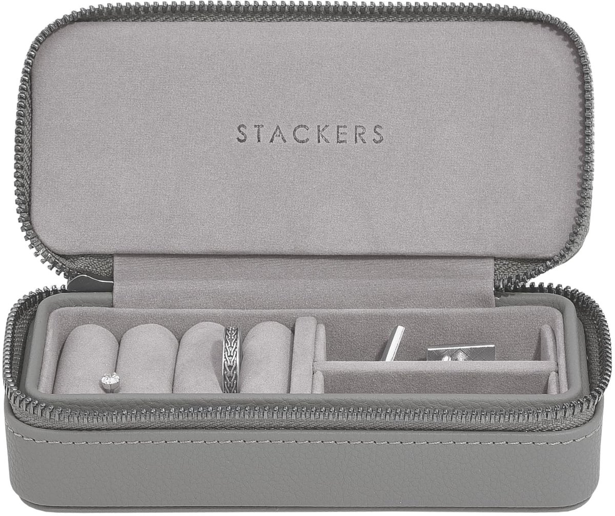 Elzusha - Medium Sieraden Reistransportbox in Slate Grey