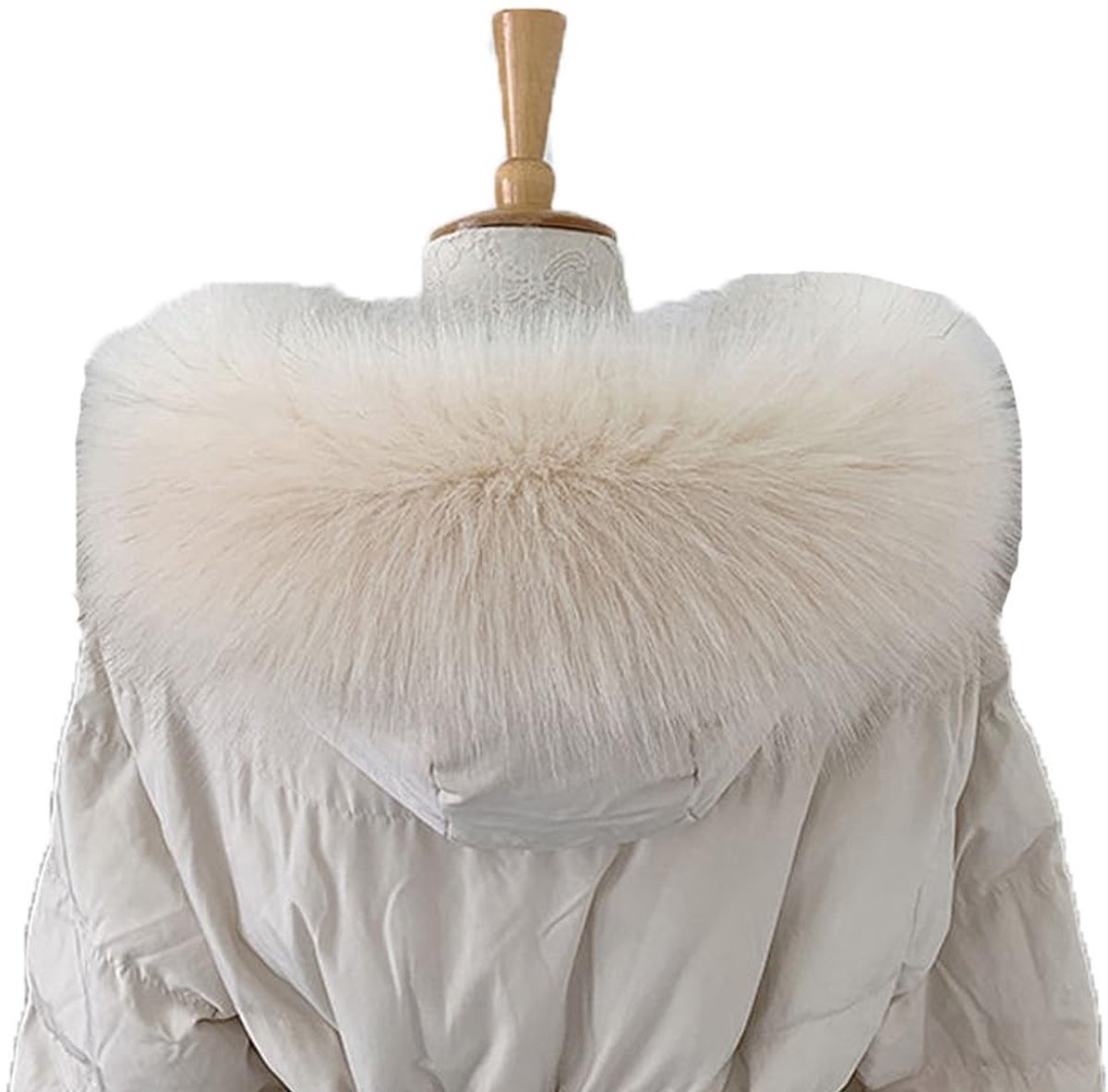Elzusha - Afneembare Faux Bont Kraag - Warme Sjaal voor Dames - 65 cm