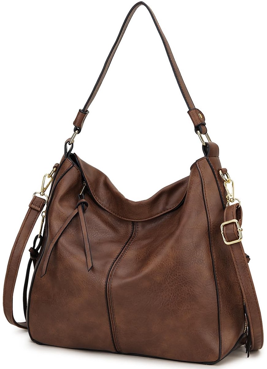 Elzusha - Stijlvolle Faux Leren Hobo Handtas voor Dames