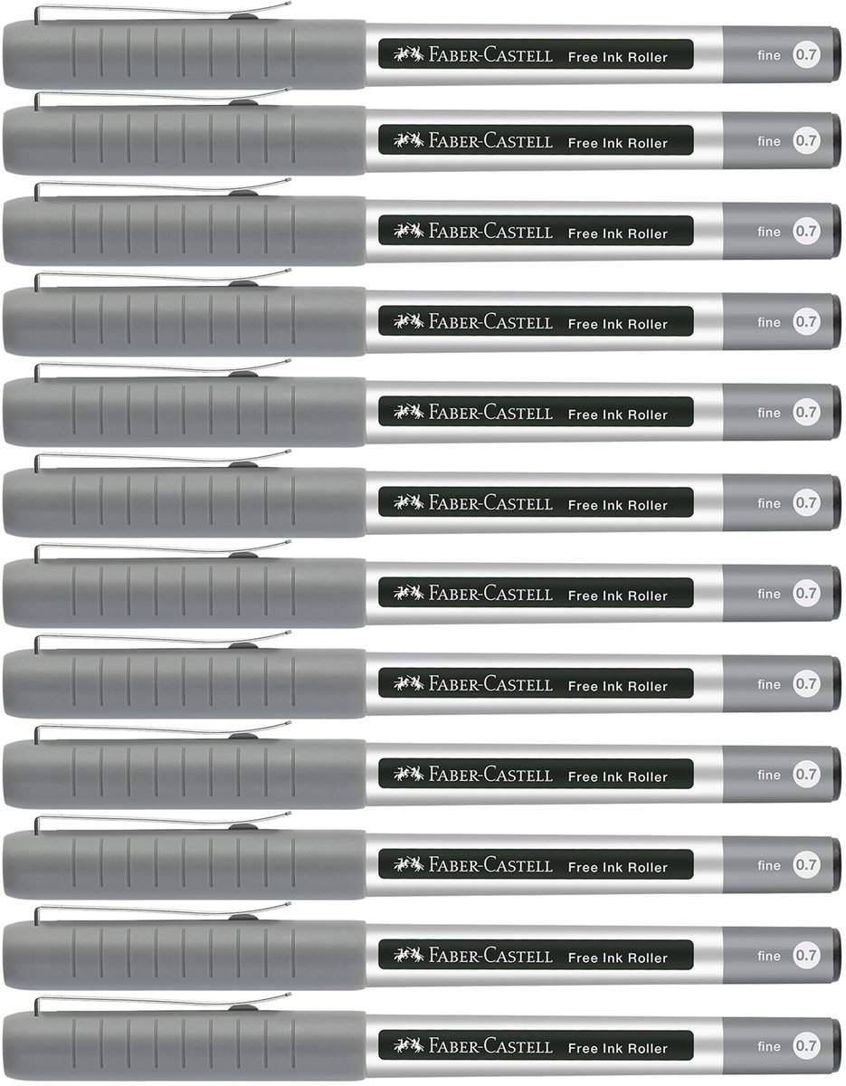 Elzusha - Ink Rollerbalpen - Zwart - 12 Stuks
