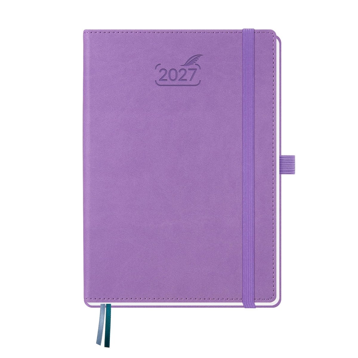 Elzusha - A5 Boekkalender 2027 Weekplanner met Hardcover Lavendel
