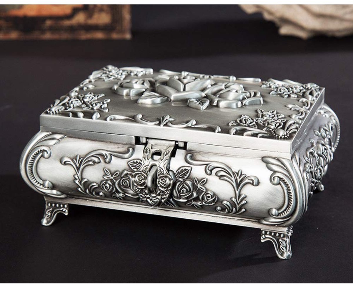 Elzusha - Vintage Sieraden Box voor Ringen en Kettingen