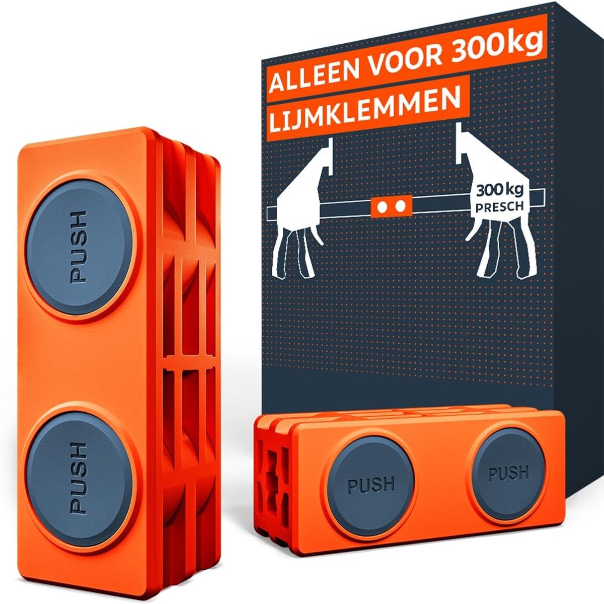 Elzusha - Verbindingsadapter Set van 2 voor Klemmen met 300 kg Klemkracht