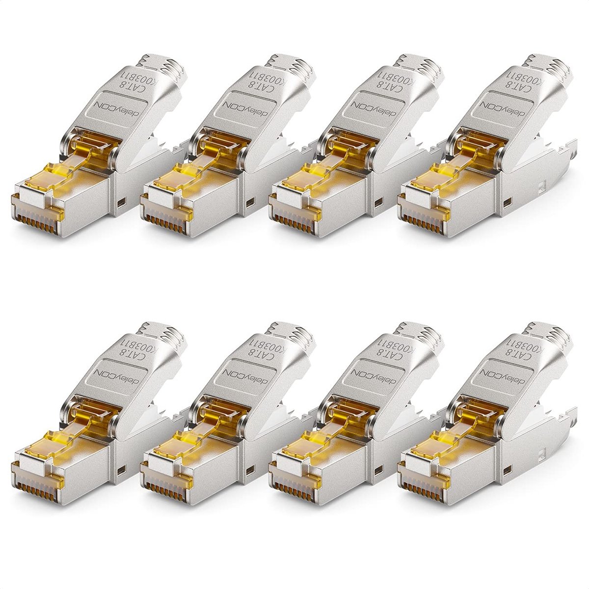 Elzusha - RJ45 Netwerkplug 8 - Tool-free Montage - 40 Gbit/s