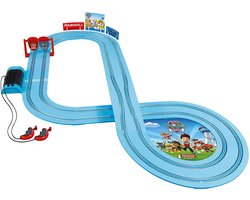 PAW Patrol - Carrera Racebaan + 2 Auto's - 2,90 Meter Lang - Paw Patrol Speelgoed - Speelgoed vanaf 3 Jaar - Speelgoed Auto - Speelgoed Auto’s - Speelgoed Autos Jongens - Raceauto - Racebaan Elektrisch