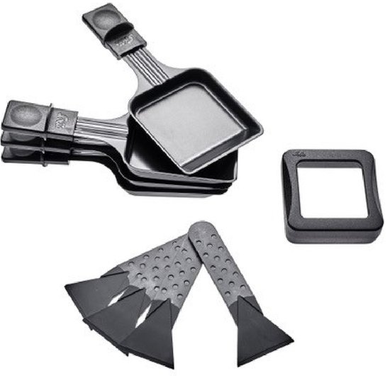 Solis Raclette & Pizza Grill - Gourmetstel 4 Personen - Raclette Gourmet Stel - Tafelgrill met 4 Verschillende Functies — afbeelding 2