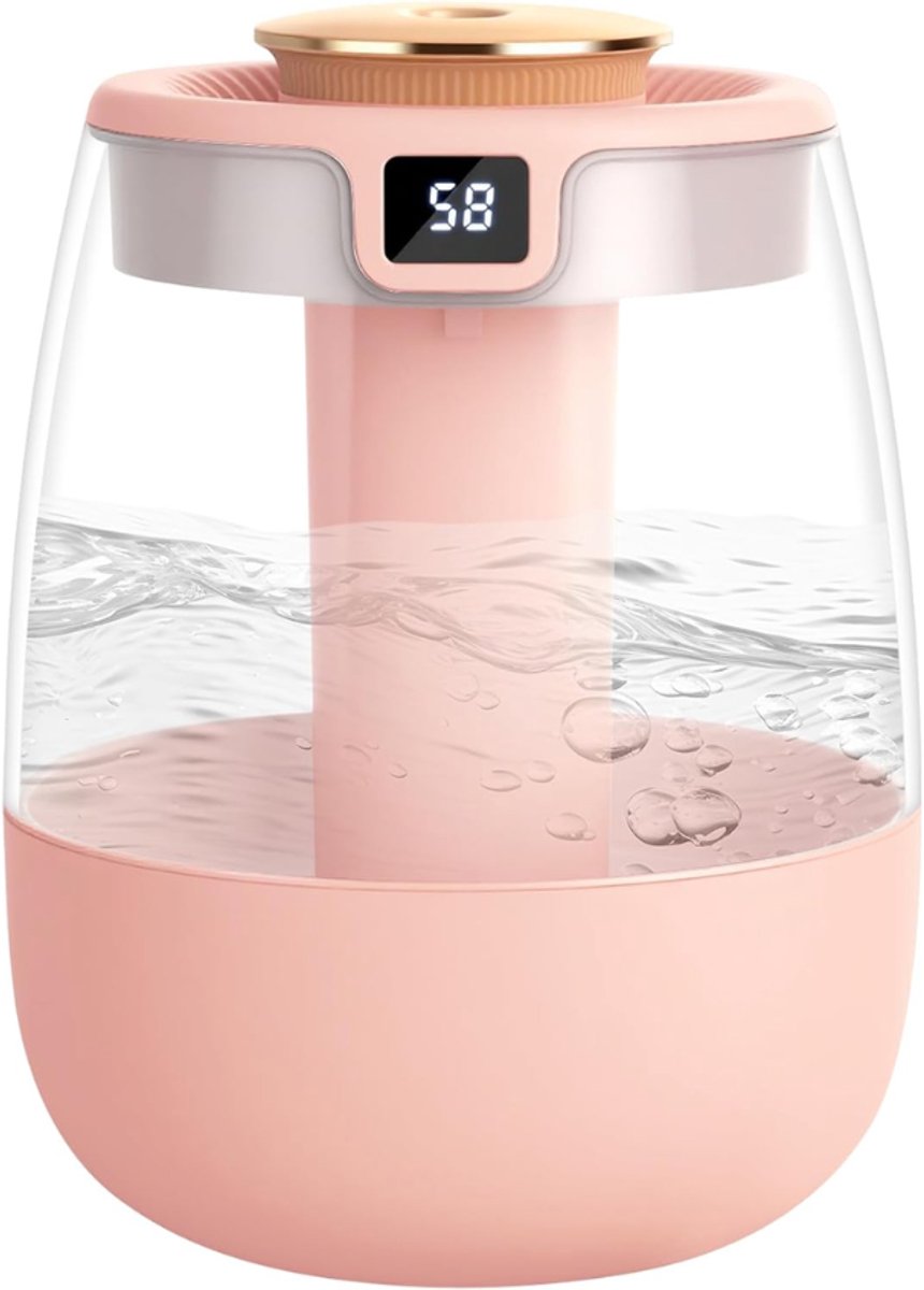 DYVNS® Luchtbevochtiger - Diffuser - Humidifier - Voor Slaapkamer | Woonkamer | Kantoor - Intelligente Weergave - 1,8L
