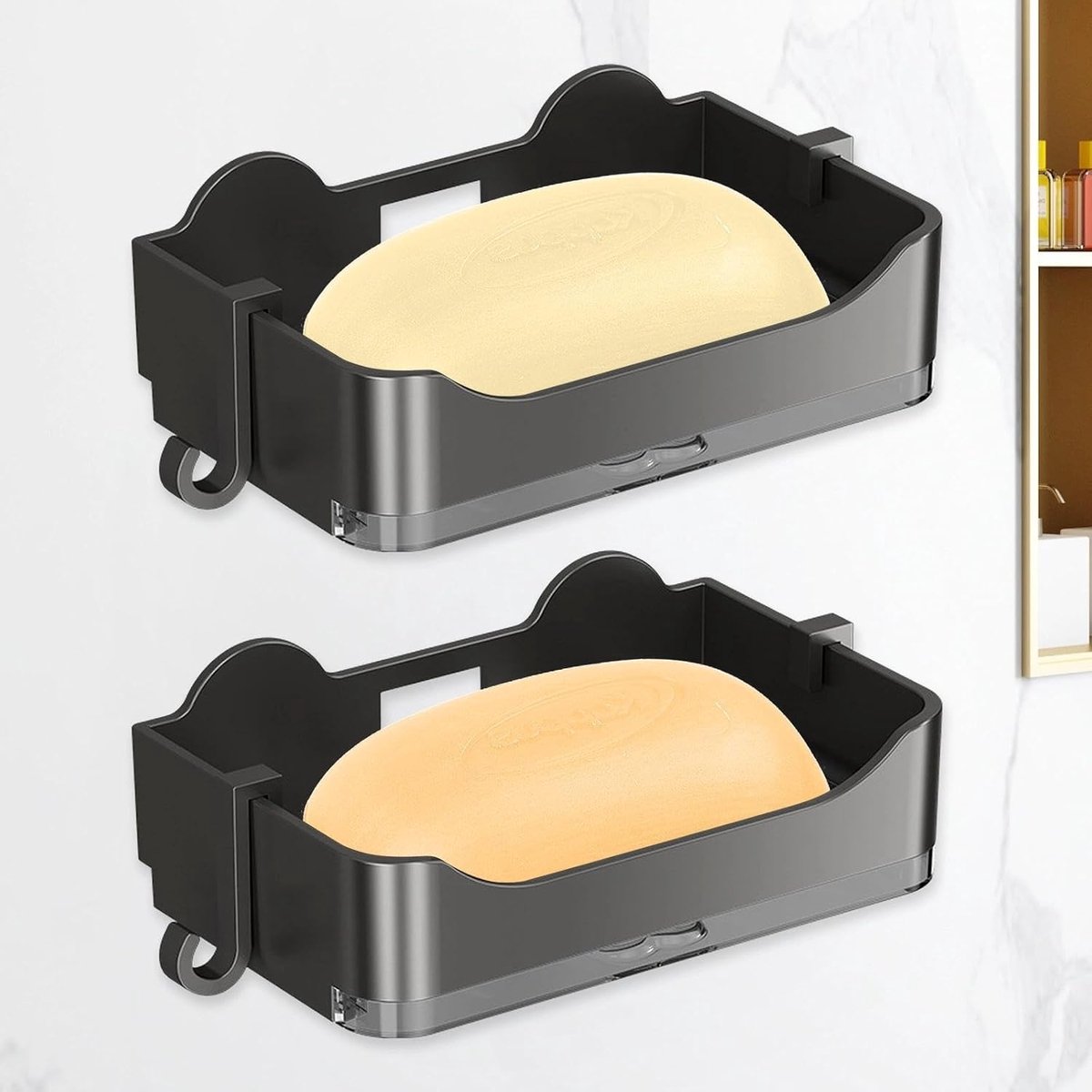Zeepdispenser - Set van 2 - Glas - Zonder Boren