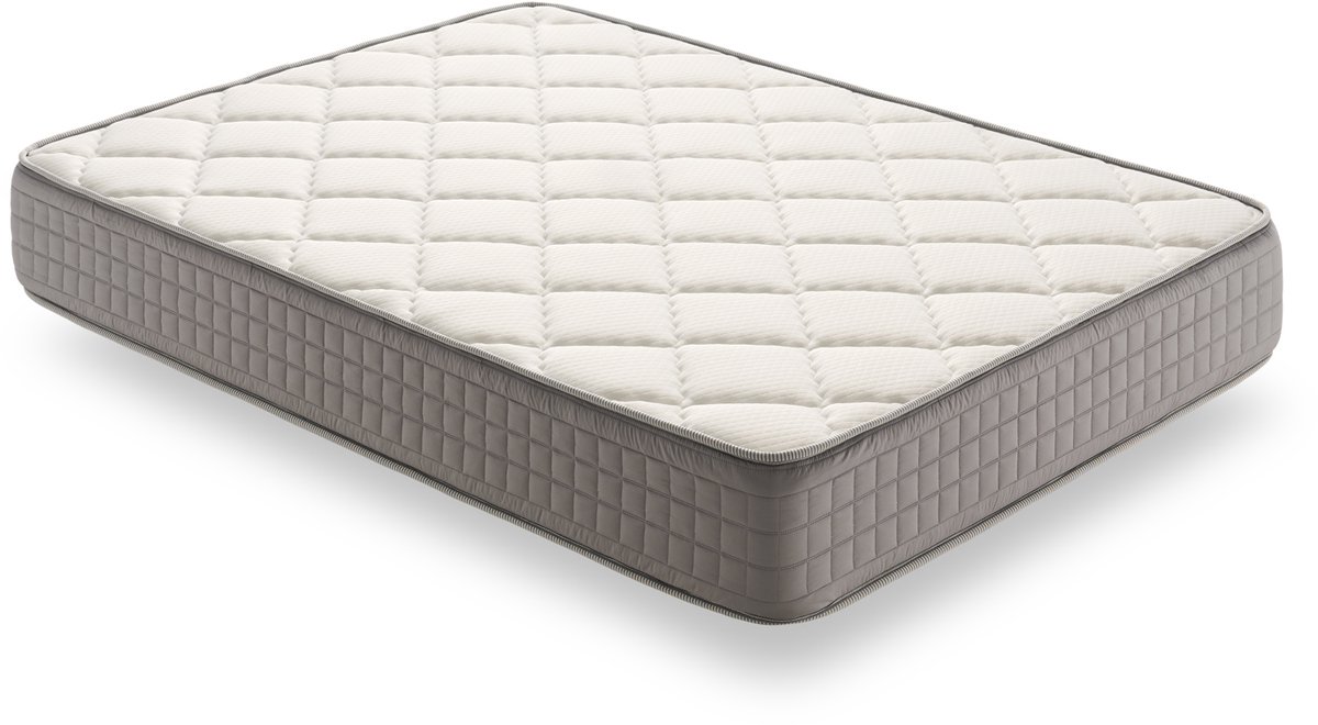 Matris Matras Visco Pocketveren Hybrid Pure Gel 200X200 Hoogte 30 +/- 2 cm. Mediumharde stevigheid. Matras Blanco