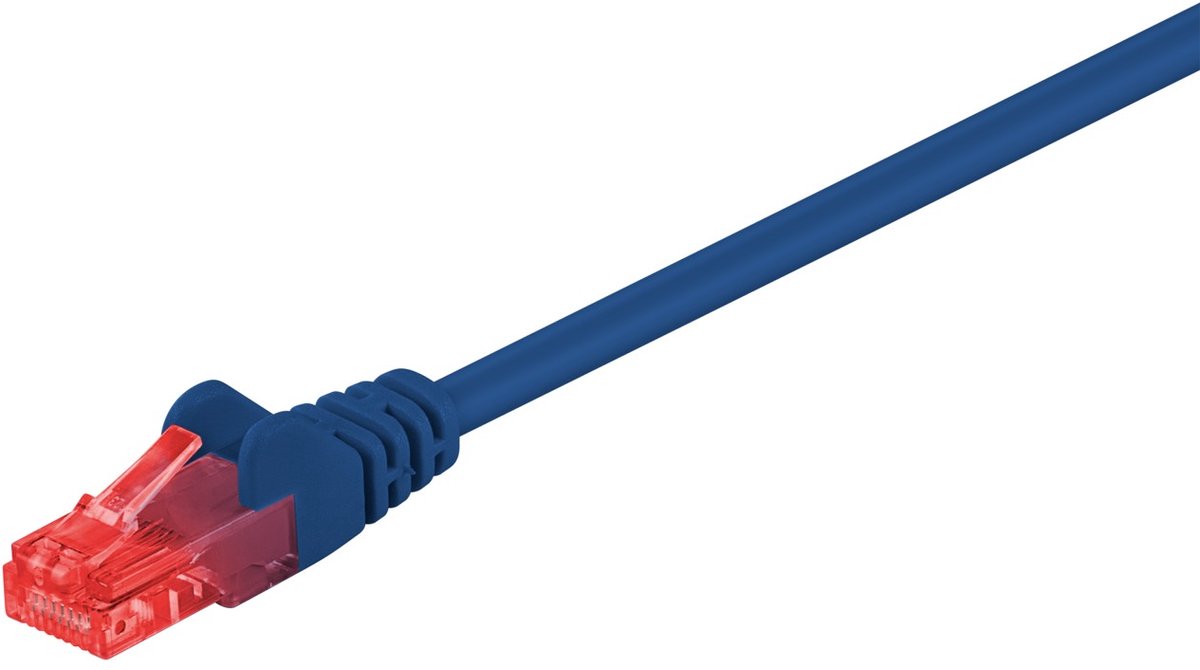 CAT6 UTP 0,50m blauw - CCA