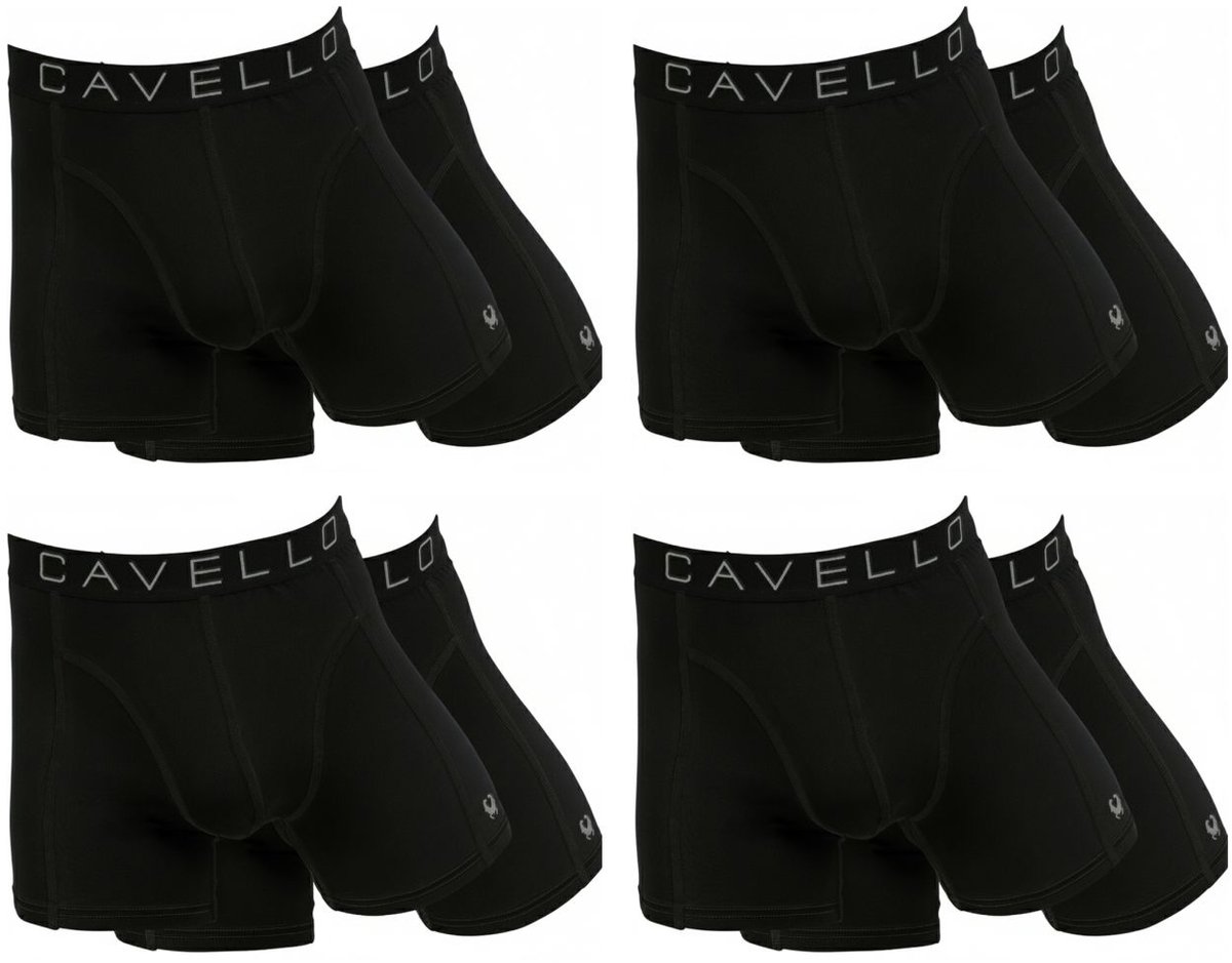 Cavello Heren Boxershorts 8-pack - Zwart - Katoen