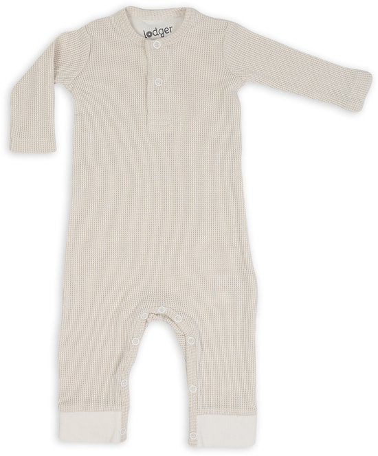 Lodger Jumpsuit Baby - Jumper Ciumbelle - Gebroken Wit - 100% katoen - Ademend - Veilige pasvorm - maat 62