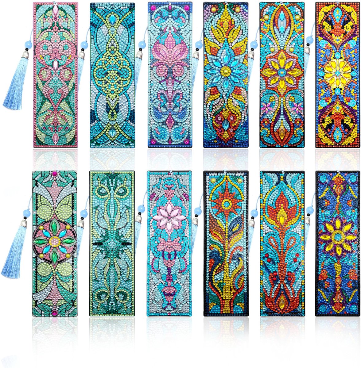 Casalora Diamond Painting Boekenleggers - 12 Stuks - Bijbelmotieven