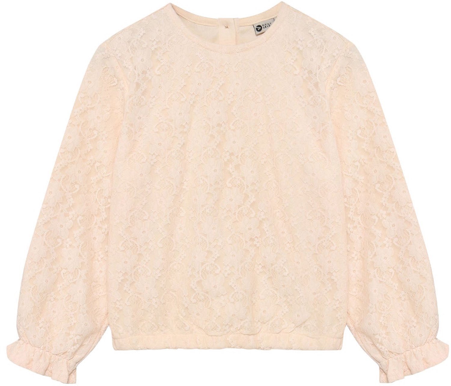 Daily7 - T-shirt Longsleeve Lace - 1611 Mother of Pearl - Maat 86